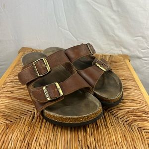 Roots‎ Natural Leather 2 Strap Sandals Sz 10
